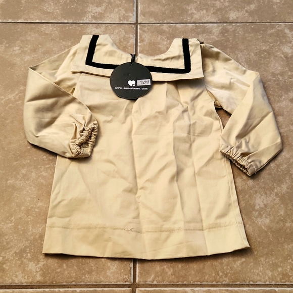 Amour Bows tan and Black dress - Picture 1 of 5